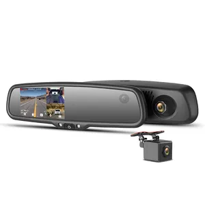 كاميرا Lte 4K داش للسيارات محمولة على مرآة شاشة شعبية 4G خاصة لشيفروليه ترافرس سوداء حديثة كاميرا داش بطاقة TF
