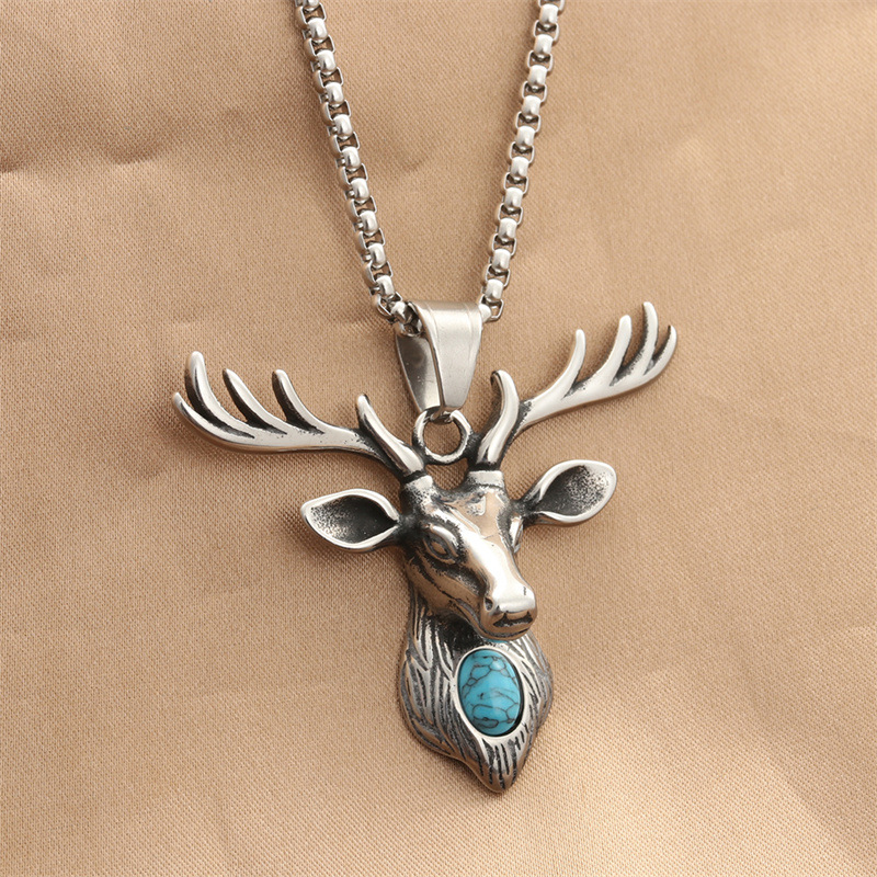 Pendentif en argent avec une chaîne de perles carrées de 3,0*60 cm