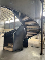 Escalier en colimaçon Prima, sûr et durable, design contemporain, acier galvanisé et inox pour intérieur