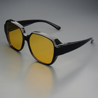 Nouvelles Lunettes de Soleil Clip-On Unisexe Polarisées Anti-UV400 en TR90, Grande Monture Portable Multi-Usages, Tendance, pour Verres Correcteurs