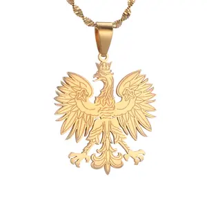 رمز بولندا النسر قلادة القلائد البولسكا أعمدة المجوهرات