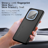 Étui pour IQOO 13 Antichoc Givré Peau Sensation Mat TPU Couverture Acrylique Transparent Couverture Arrière pour VIVO X200 Pro V50 Cas Fundas