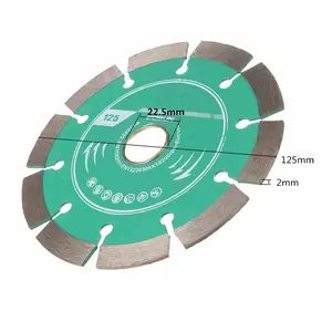 1pcs 125mm 금속 합금 다이아몬드는 절단 콘크리트 대리석 벽돌 타일 두께 2mm 엔지니어링 절단