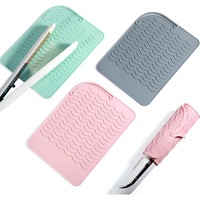 Vente chaude Cheveux Bigoudi Cheveux Diviseur Perm Tiges Résistant À La Chaleur Tapis En Silicone Isolé À La Chaleur Silicone Fer Pad