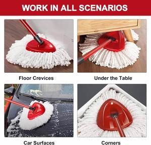 <b>Mop</b> Heads Replacement for Easy Wrin Spin System <b>Microfiber</b> Refills Easy Cleaning <b>Mop</b> Replace Head Cleaning Supplies - Product Image 5
