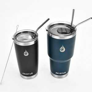 Vaso Térmico de Acero Inoxidable de 20oz con Tapa Deslizante y Logotipo Personalizado, Taza Térmica, Taza de Viaje Aislada de 30oz, Mantiene Bebidas Frías y Calientes - Product Image 1