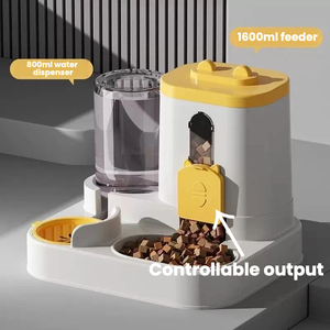 Dispenser d'Acqua per Animali Domestici, Alimentatore Automatico 2 in 1 per Gatti, Distributore d'Acqua con Circolazione Integrata - Product Image 2