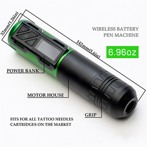 <b>Wireless</b> Tattoo Machine Pen with LED Grip Battery Motor Rotary Kit for Tattoo Shop Supplies - Product Image 5
