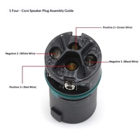Connecteur audio SpeakON amélioré, tête Ohm NL4FXX-W-S/L, fabriqué en Chine pour amplificateur