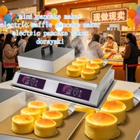 Table de cuisson Teppanyaki intégrée avec plaque de cuisson pour crêpes, idéale pour la restauration et les buffets