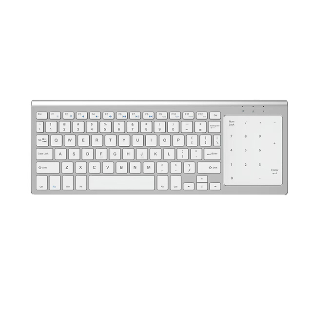 New 2.4G Wireless 78-Key Mini Touchpad Keyboard Scissor Keycaps Battery-Powered Ultra-Thin Laptop Keyboard Ergonomic Design