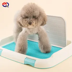 Commercio all'ingrosso di Plastica Doggie Indoor Pet Vasino Vassoio Parco Angolo Toilette Cane cane wee pastiglie pipì igienica vassoio per il cane