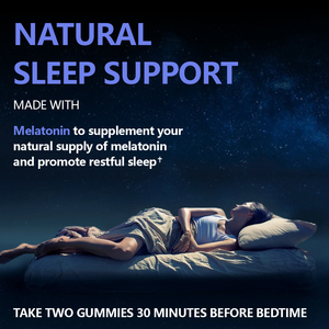 Gomitas de melatonina personalizadas del fabricante, jarabe de glucosa que ayuda a los adultos a <span class=keywords><strong>dormir</strong></span> tranquilo y despertar, gomitas refrescantes - Product Image 4