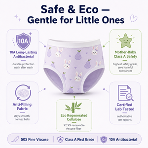 Ropa Interior Antibacteriana para Niños, Calzoncillos de Viscosa 50S, Clase 10A, para Niñas y Niños, Ecológicos, Suaves y Ultrafinos, 110-160, OEM Personalizado - Product Image 4