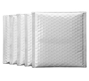 Enveloppe à bulles blanche personnalisée, enveloppe rembourrée auto-adhésive, sac d'expédition à bulles imperméable et antichoc, vente en gros OEM - Product Image 1