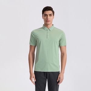 Polo de golf personnalisé pour homme en soie glacée légère, respirant, à séchage rapide, à manches courtes, col rabattu, style professionnel, OEM - Product Image 2