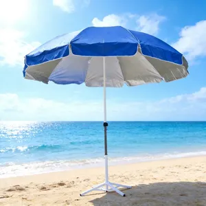 Sombrilla de Playa Personalizada con Logotipo, 1.5m, Recubrimiento Plateado, Ventilada, Resistente al Viento, Portátil, para Exteriores, Patio, Venta al Por Mayor - Product Image 3