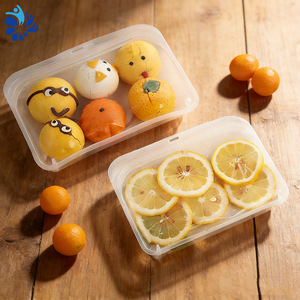 Bolsas de silicona de grado alimenticio, alta transparencia, tamaño grande, mediano y pequeño, aptas para microondas, para frutas, verduras, granos secos - Product Image 5