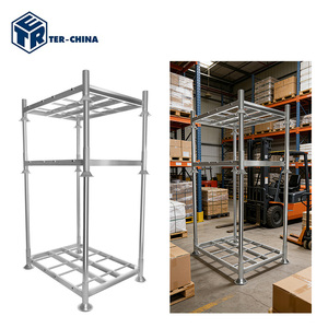 Pallet <span class=keywords><strong>Rack</strong></span> TER Stillage Post, Resistente, Protezione Anticorrosione, Uso Industriale Pesante, Materiale Premium, Metallo Impilabile, Quattro Altezze - Product Image 2