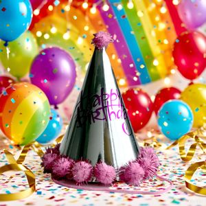 Sombrero de cumpleaños Honey And Sweetness, suministro de fiesta de acrílico de 19x15cm para niños y adultos - Product Image 2