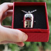 Drop Ship Casque de Soudage Charm Masque Design Acier Inoxydable Soudeur Capuche Pendentif Collier