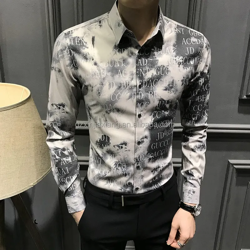 Spring And Autumn Men's Long-sleeved Plaid Shirt Korean Version Of Men's Cotton Long-sleeved Shirt Factory Wholesale