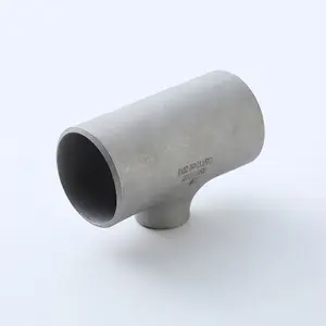 Butt Weld Welded Welding Seamless 3 Three Way Pipe Fitting Reducing Tee Joint Stainless Steel Tee