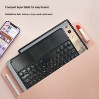 Keyboard Bluetooth Ultra Tipis 9.7-11 Inci, Tata Letak Nirkabel Ringkas dengan Tombol Angka & Tombol Aritmatika