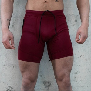 Shorts de compression pour homme, respirants, avec poches élastiques à la taille, polyester/coton, séchage rapide, shorts de sport performants - Product Image 5