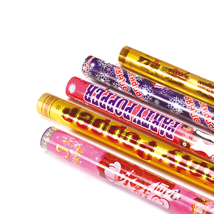 Rifornimento di fabbrica Poppers di coriandoli lunghi coriandoli di nozze personalizzati ecologici con Streamer - Product Image 6