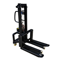 Chariot élévateur autoporteur sans fil à télécommande, design détachable, capacité 300 kg, hauteur de levage 1,2 m - 1,6 m, fourche réglable, alimenté par batterie, à vendre