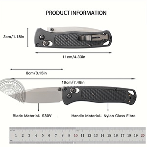 Cuchillo Plegable BM535 de Alta Calidad para Exteriores, Camping y Uso Diario - Product Image 6
