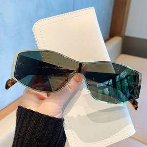 Metal Retro Connected <b>Sunglasses</b> UV400 PC Lens Unisex Outings Cycling Driving Stage Parties - Product Image 2