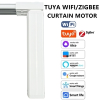 Motor de Cortina Inteligente Tuya Wifi/Zigbee BCM700D con Control Remoto Alexa para Casa Inteligente, Cortina Automática Inteligente