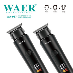 Cortadora de Pelo Inalámbrica Profesional WAER WA-937, Cuchilla de Acero Inoxidable, Recargable por USB, Uso Doméstico para Afeitar Barba y Cabello - Product Image 4