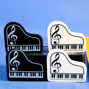 Borrador de Música con Forma de Piano, Notas Musicales, Triángulo Alto, Patrón de Teclado, <span class=keywords><strong>Plastilina</strong></span>, Forma de Dibujo Animado para Estudiantes - Product Image 6