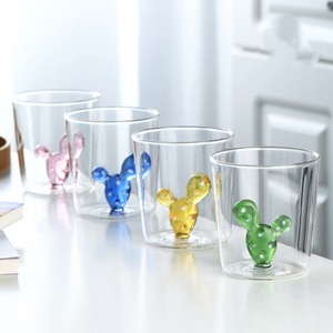 卸売カスタマイズ3Dマグ透明ガラスサボテンカップコーヒーティーウォーターミルクJAR - Product Image 3