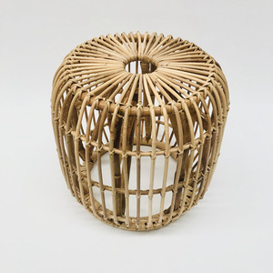 Wholesale Rattan Wicker Woven <b>Stool</b> Chairs and Round Ottoman Indoor Furniture for Home <b>Office</b> and Living Room - Product Image 2