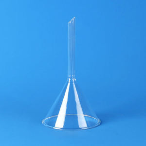 Transparente 60mm 75mm 90mm 120mm laboratório escola ciência borosilicato 3.3 vidro funil - Product Image 3