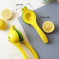 Nieuwe stijl eenvoudige keukenhulpjes multifunctionele citroenenpers handmatige aluminium citruspers duurzame eenvoudige metalen fruitsapcentrifuge