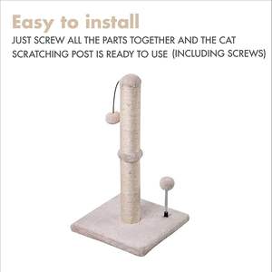 <span class=keywords><strong>Arbre</strong></span> à <span class=keywords><strong>chat</strong></span> moderne et abordable en sisal crème, avec structure d'escalade, tour d'activités en corde de sisal et grande maison de jeu pour chats de grande taille - Product Image 4