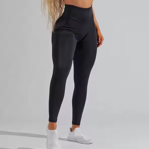 Custom LOGO <b>Leggings</b> for Women <b>High</b> <b>Waist</b> GYM Activewear Butt Lift Yoga Pants Elastic Compression Scrunch <b>Seamless</b> <b>Leggings</b> logo - Product Image 4