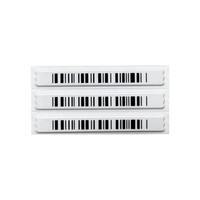 Label Barcode AM Soft Label Narrow 45x6x2mm Putih Dapat Dideaktifkan Ulang untuk Retail