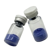 GHK-Cu Bubuk Liofilisasi Biru Perbaikan Peptida Tembaga Bahan Kosmetik