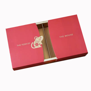 Personalized Surprise Mini Wholesale Chocolate Cake Cookies Happy Chinese New Year Cosmetic Paper Packaging Red Candy Gift Box