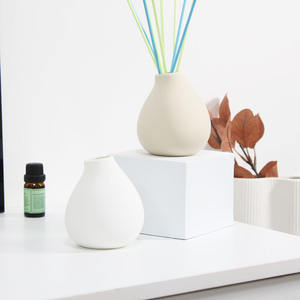 Decorazione per interni moderna <span class=keywords><strong>ceramica</strong></span> piccolo vaso di fiori reed diffusore moderno vaso semplice - Product Image 3