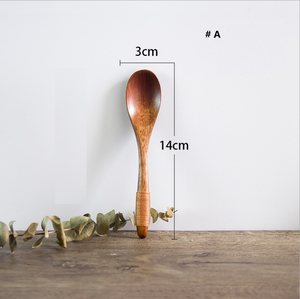 Cuillère en bois naturelle miniature de 12,5 cm à 14 cm - Product Image 5