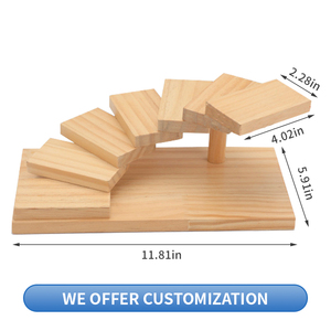 ถาดไม้<span class=keywords><strong>ซูชิ</strong></span>ทำจากไม้ธรรมชาติแบบหมุนได้การออกแบบบันไดเป็นขั้นๆอเนกประสงค์ทนทานสำหรับใช้ในครอบครัวและร้านอาหาร - Product Image 2
