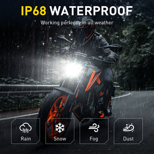 Ampoules de phare de moto AUXITO en gros, H4 6500K, ampoules de phare LED blanches pour moto - Product Image 4