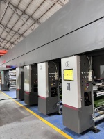 Machine tout-en-un d'impression et de plastification 200 m/min pour films industriels et emballages de vêtements/sacs